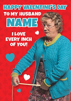 Husband - Mrs Brown's Boys Valentines Card