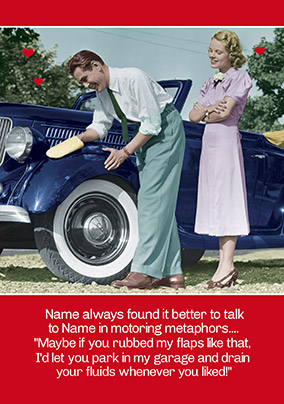 Rude Car Valentine's Card - Emotional Rescue