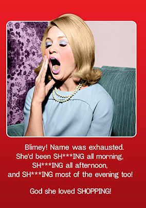 Funny Shopping Valentine's Card - Emotional Rescue