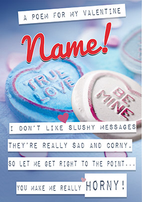 Horny Poem Valentine's Card - Emotional Rescue
