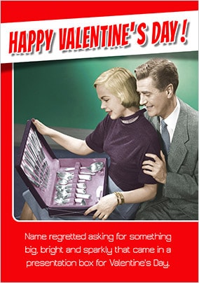 Emotional Rescue - Regret Personalised Valentines Card