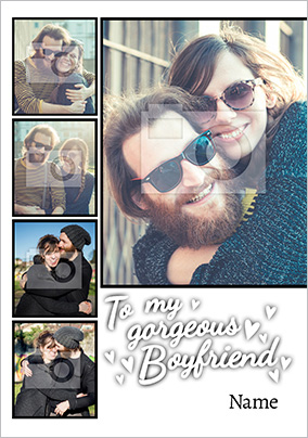Boyfriend Valentine's Day Multi Photo Upload Card - Essentials