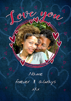 Love You Valentine's Day Photo Card - Home Sweet Home