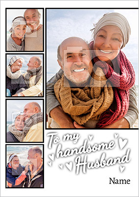 Husband Valentine's Day Multi Photo Card - Essentials