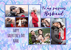 Gorgeous Husband Valentine's Day Multi Photo Upload Card - Essentials