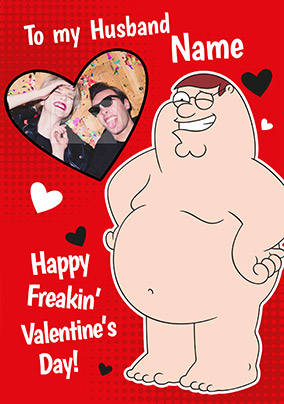 Valentine's Day Family Guy Photo Upload Card