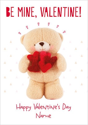 Be Mine Valentine Personalised Card - Forever Friends