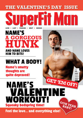 HotMags Valentine - Superfit Man Card