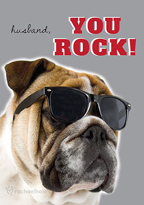 Husband Valentine's Day Card Boxer Dog - Rachael Hale