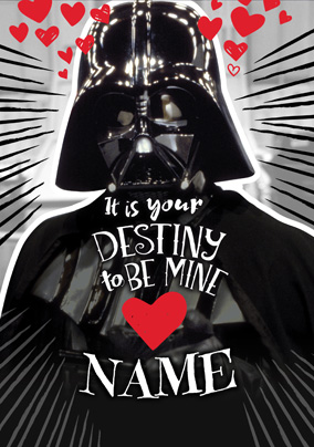 Darth Vader Valentine's Card - It's Your Destiny