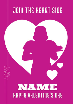 Star Wars Valentine's Card - Stormtrooper Silhouette