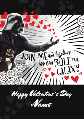 Darth Vader Valentine's Card - Join Me