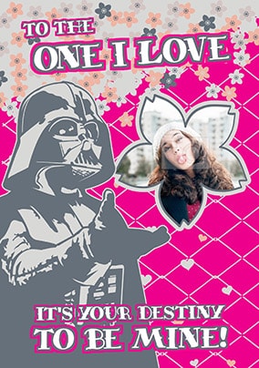 Darth Vadar Be Mine Photo Valentine's Card