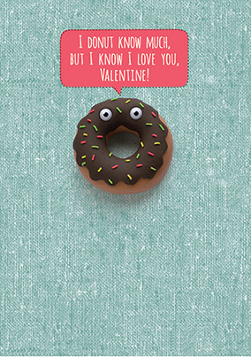 Donut Valentine's Card - Shut Your Cake Hole