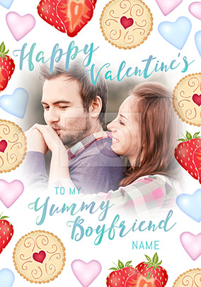 Boyfriend Valentine's Day Photo Upload Card - Sweet Life