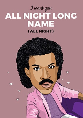 All Night Long Personalised Card
