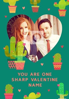 One Sharp Valentine Photo Card