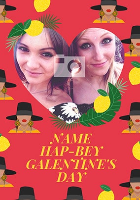 Hap-Bey Galentines Day Photo Card