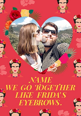Together Like Frida's Eyebrows Photo Card