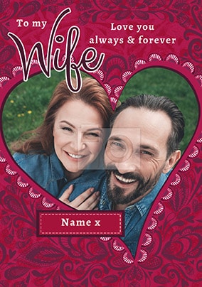 Cancer Research Wife - Always & Forever Photo Card
