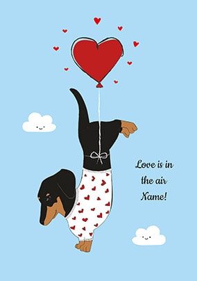Love Is In The Air Personalised Card