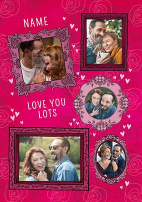 Love You Lots Photo Frames Valentines Card