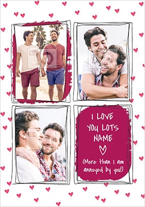 Love You Lots Multi Photo Card