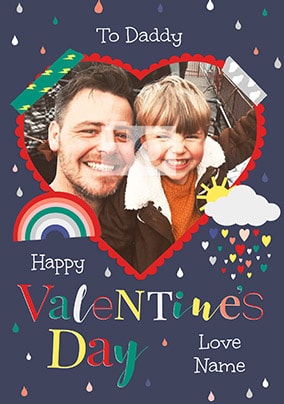 Daddy Valentines Day Photo Card