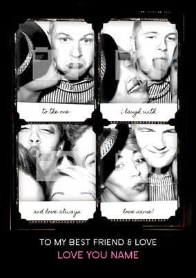Retro Booth Romance Poster
