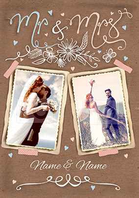 La Belle Mariée - Mr & Mrs, the Big Day Wedding Card