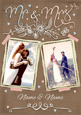 La Belle Mariée - Mr & Mrs, the Big Day Wedding Card