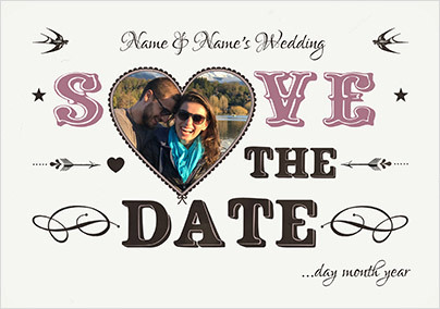 Alpha Betty - Save The Date Wedding Card