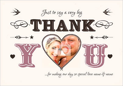 Alpha Betty - Wedding Thank You