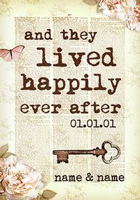 Tap to view Bookish Type - Happily Ever After Wedding Card