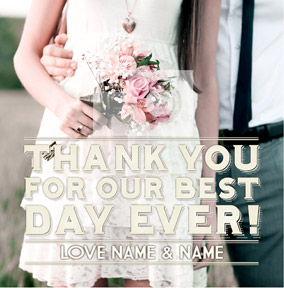 Dream A Little - Wedding Thank You