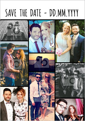 Essentials - Wedding Save the Date Card Multi Photo Upload