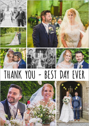 Essentials - Wedding Thank You Card Multi Photo Upload