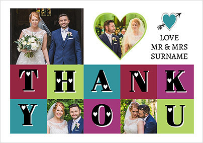 Essentials - Wedding Thank You Card Love the New Mr & Mrs