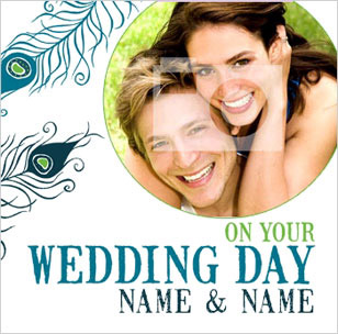 Gorgeous Plume - Wedding Congrats