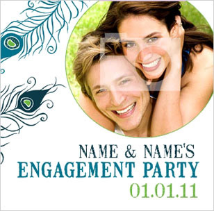 Gorgeous Plume - Engagement Invite