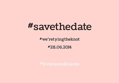 Hashtag Lol - Save the Date
