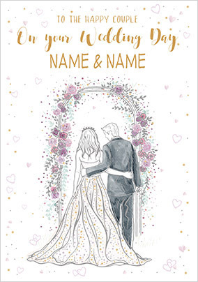 On Your Wedding Day Personalised Card