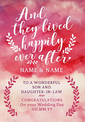 J'adore Wedding Day Card - Happily Ever After