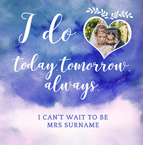 J'adore Photo Upload Husband to Be Card