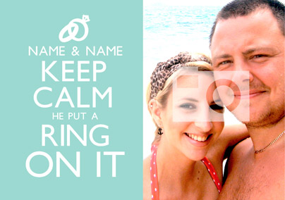 Keep Calm - Ring On It Photo