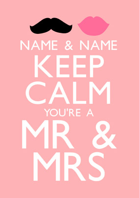 Keep Calm - Mr & Mrs Video Message