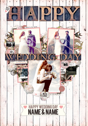 Life's A Journey - The Big Day Wedding Card