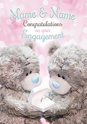 Congratulations Personalised Engagement Card - Me To You