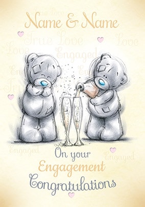 On Your Engagement Personalised Card - Me To You