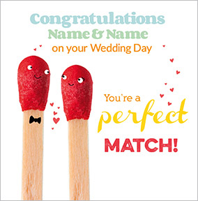Paper Rose - Wedding Card A Perfect Match